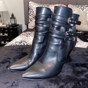 Stiletto Heeled Pointed Toe Ankle Boots